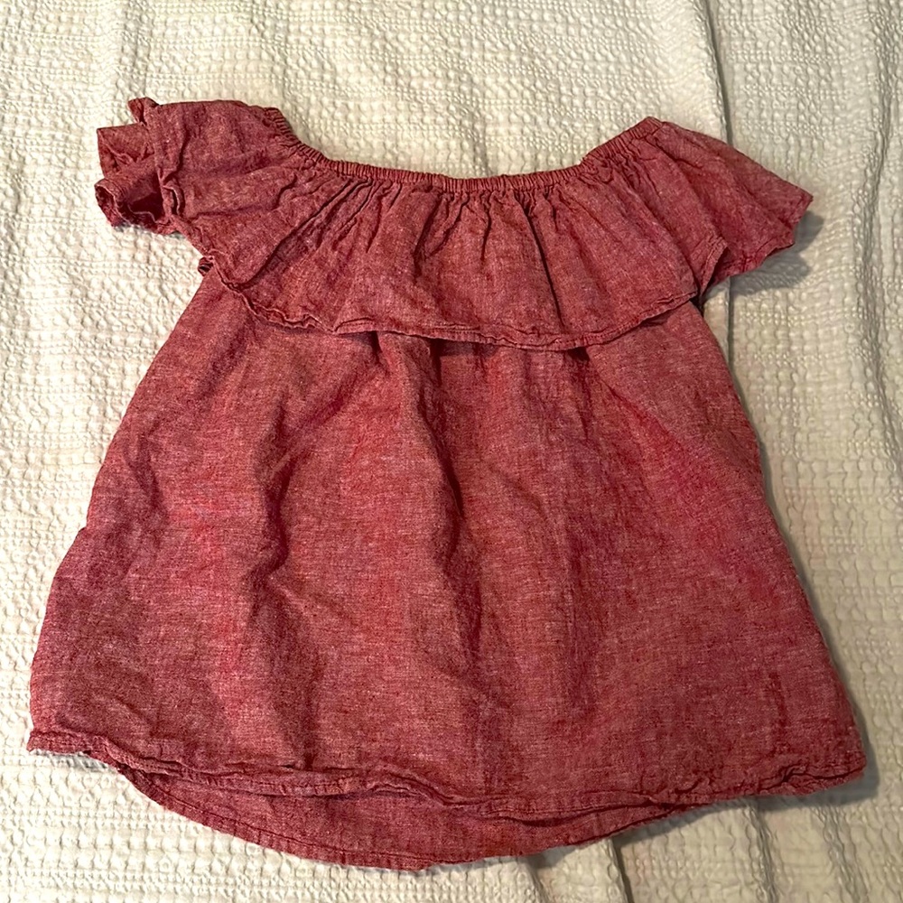 Dusty Pink Off the Shoulder Blouse